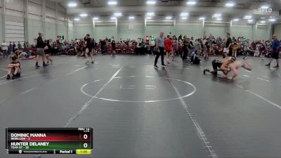 150 lbs Round 1 (8 Team) - Dominic Manna, Rebellion vs Hunter Delaney, Team GT