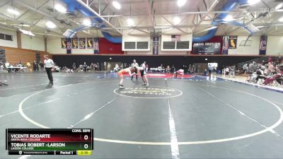 149 lbs Cons. Semi - Tobias Robert -larson, Lassen College vs Vicente Rodarte, Santa Rosa College