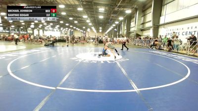 106 lbs Rr Rnd 3 - Michael Johnson, Micky's Maniacs White vs Santino Edgar, Elite NJ Boys Black