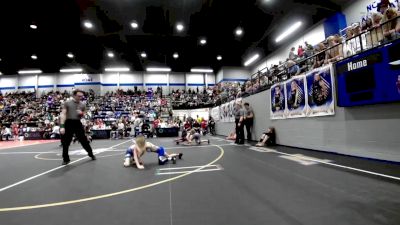 49 lbs Semifinal - Knoxson Leslie, Choctaw Ironman Youth Wrestling vs Emersyn Edge, Piedmont