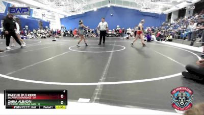 105 lbs Round 3 (4 Team) - Paezlie (PJ) Kerr, Oklahoma Supergirls vs Zaina Albadri, OpenMats Wrestling Club