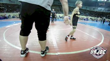 55 lbs Consi Of 16 #2 - Hudson Woods, Cushing Tigers vs Gray Fife, Tecumseh Youth Wrestling