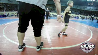 55 lbs Consi Of 16 #2 - Hudson Woods, Cushing Tigers vs Gray Fife, Tecumseh Youth Wrestling