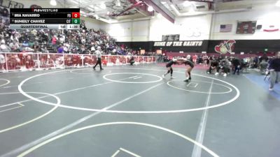 100 lbs Quarterfinal - Mia Navarro, Palm Desert vs Suheily Chavez, Citrus Valley