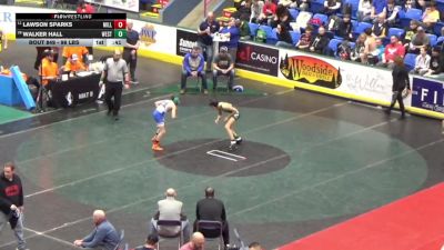 96 lbs Consi Of 16 #1 - Lawson Sparks, Millcreek vs Walker Hall, West Greene