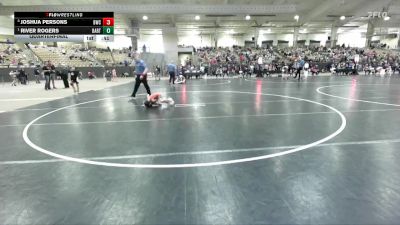 40 lbs Quarterfinal - River Rogers, Rabbit Wrestling Club vs Joshua Persons, Blackman Wrestling Club