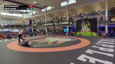 65 lbs 1st Place Match - Brady Jacobs, Unattached vs Jacob Dadiomoff, Unattached