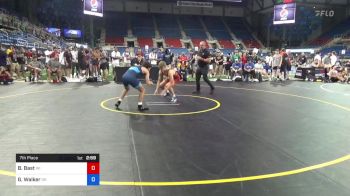 126 lbs 7th Place - Benjamin Bast, Wisconsin vs Gage Walker, Oklahoma