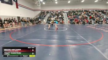 126 lbs Semifinal - Trinity Rakestraw, Tecumseh vs Brooke Wieczorek, Prosper Rock Hill (Girls)