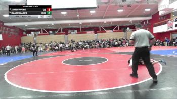 122 lbs Cons. Round 3 - Dante Mares, Maria Carrillo vs James Wong, California