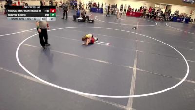 10U - 63 lbs Champ. Round 1 - Oliver Turek, Waconia Wrestling Club vs Nikolai Chapman-Nesseth, Flat Earth Wrestling Club