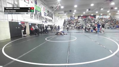 150 lbs Champ. Round 1 - Jacob Fickes, Western vs Michael Jimenez, La Quinta/LQ