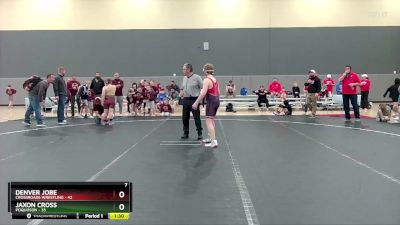 130 lbs Round 4 (6 Team) - Jaxon Cross, Poquoson vs Denver Jobe, Crossroads Wrestling