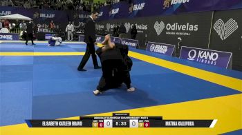 Matina Kallivoka vs Elisabeth Katleen Bravo 2026 European Jiu-Jitsu IBJJF Championship
