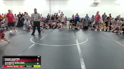 96 lbs Round 3 (6 Team) - Dominick Bainlardi, Killa Bees vs Chase Shaffer, Quaker Maroon