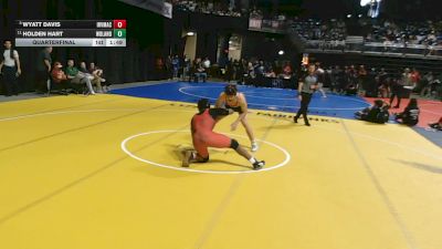 6A 190 lbs Quarterfinal - Wyatt Davis, Irving MacArthur vs Holden Hart, Conroe The Woodlands