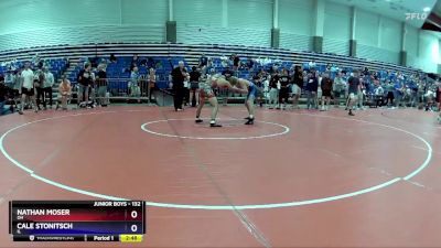 132 lbs Cons. Round 4 - Nathan Moser, OH vs Cale Stonitsch, IL