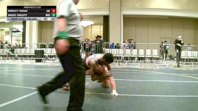 132 lbs Consi Of 32 #1 - Marley Hogai, Livewire vs Brent Orcutt, Mission Hills WC