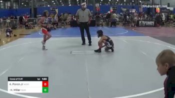 69 lbs Consi Of 8 #1 - Alexander Ponce Jr, Merrillville Pirates Wrestling vs Henry Miller, Young Guns