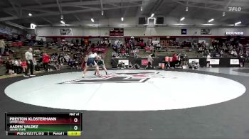 157 lbs Champ. Round 3 - Aaden Valdez, Adams State vs Preston Klostermann, Upper Iowa