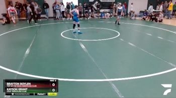 90 lbs Quarterfinal - Brayton Boylen, Top Of The Rock Wrestling Club vs Kayson Grant, Cody Wrestling Club