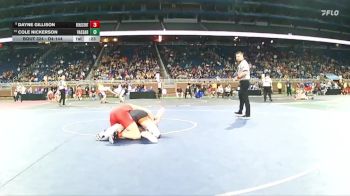 D4-144 lbs Cons. Round 3 - Dayne Gillison, Benzie Central vs Cole Nickerson, Vassar