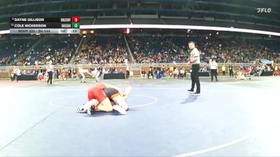 D4-144 lbs Cons. Round 3 - Dayne Gillison, Benzie Central vs Cole Nickerson, Vassar