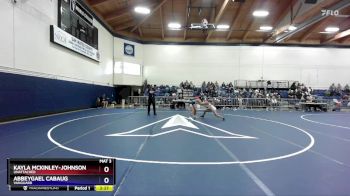 110 lbs Semifinal - Abbeygael Cabaug, Vanguard vs Kayla Mckinley-johnson, Unattached