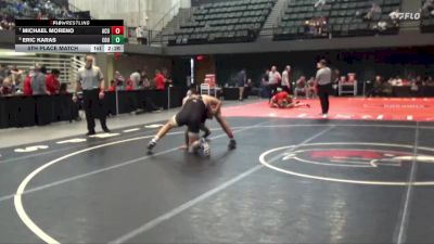 197 lbs 5th Place Match - Michael Moreno, Arizona Christian University vs Eric Karas, Eastern Oregon University (OR)