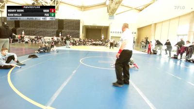 56 lbs Rr Rnd 9 - Henry Berk, Williamstown K3 vs Sam Mills, Pursuit Wrestling Academy