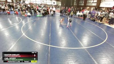 55 lbs Quarterfinal - Daxton Shelley, Champions Wrestling Club vs Cael Woody, Sanderson Wrestling Academy