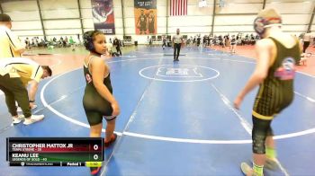 100 lbs Rd# 5- 3:45pm Friday Final Pool - Keanu Lee, Legends Of Gold vs Christopher Mattox Jr, Terps Xtreme