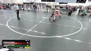 130 lbs Cons. Round 6 - Camille Rainey, Warrior Trained Wrestling vs Angelina Pena, Michigan