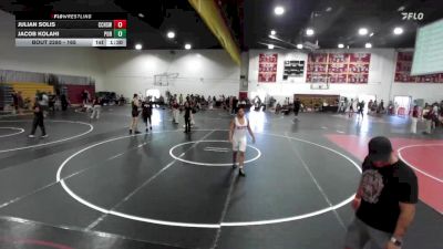 165 lbs Cons. Semi - Julian Solis, Calvary Chapel High School Wre vs Jacob Kolahi, Portola