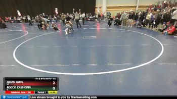 102 lbs Champ. Round 3 - Rocco Cassioppi, IL vs Aidan Aure, WI