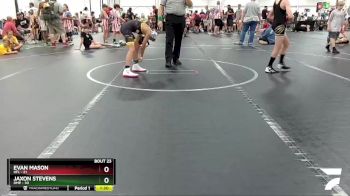 88 lbs Round 6 (8 Team) - Jaxon Stevens, OMP vs Evan Mason, HFL