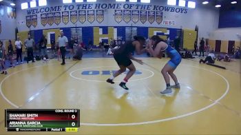 139 lbs Cons. Round 3 - Arianna Garcia, Gladiator Wrestling Club vs Shamari Smith, Fearless Wrestling