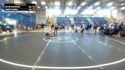 120 lbs Champ Round 1 (16 Team) - Kalob Rodriguez, Socs vs Tommy Dowda, Oviedo WC