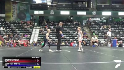 58 lbs 1st Place Match - Jacob Graber, MN vs Clayten White, MN