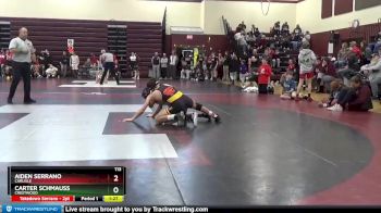 113 lbs Quarterfinal - Aiden Serrano, Carlisle vs Carter Schmauss, Crestwood
