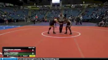 191 lbs Quarterfinal - Karla Martinez, Wichita-Bishop Carroll vs BranTajia Loggins, Topeka