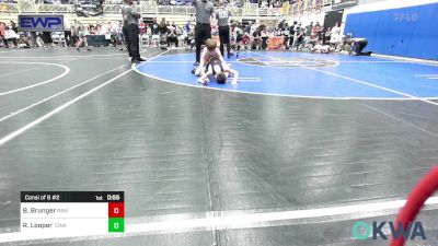 67 lbs Consi Of 8 #2 - Brantley Brunger, Raw Wrestling Club vs River Looper, Tonkawa Takedown Club