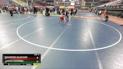 108 lbs Cons. Round 2 - Muhammad Najafzade, AR vs Landon Komperda, CO