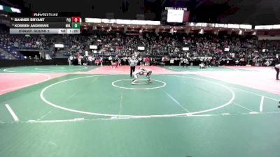 85 lbs Champ. Round 2 - Banner Bryant, PIQ1 vs Korben Andrews, MVL1