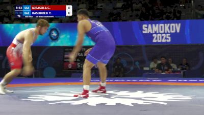125 kg 1/2 Final - Cole Mirasola, United States vs Yedige Kassimbek, Kazakhstan