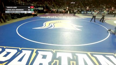 I-215 lbs Champ. Round 2 - Rocco Lore, Yorktown vs John Jack Anderson, Rye