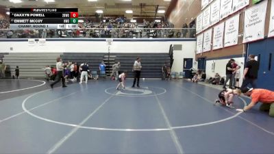 62 lbs Champ. Round 1 - Emmett McCoy, Hawk Wrestling Club vs Daxxyn Powell, 208 Badgers Wrestling Club