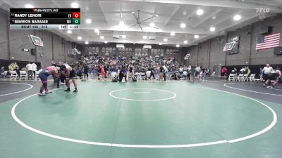 215 lbs Champ. Round 1 - Markos Barajas, Reedley vs Randy Lenoir, East Bakersfield