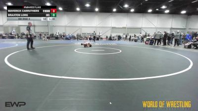 56 lbs Rr Rnd 4 - Maverick Carruthers, Wyoming Underground vs Braxton Lorg, Shelton Wrestling Academy 12U