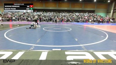 70 lbs Round Of 32 - Jackson Hermann, Greater Heights Wrestling vs Mason Fuchs, Merrill MS